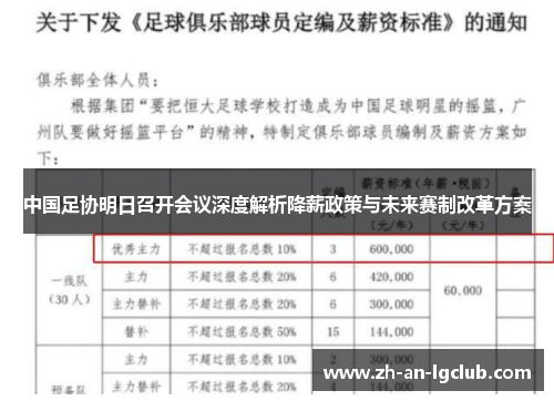 中国足协明日召开会议深度解析降薪政策与未来赛制改革方案