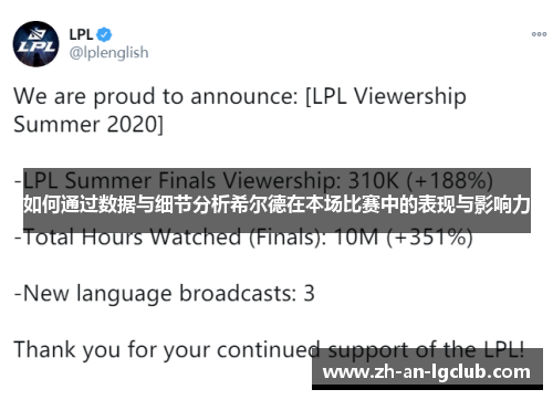 如何通过数据与细节分析希尔德在本场比赛中的表现与影响力